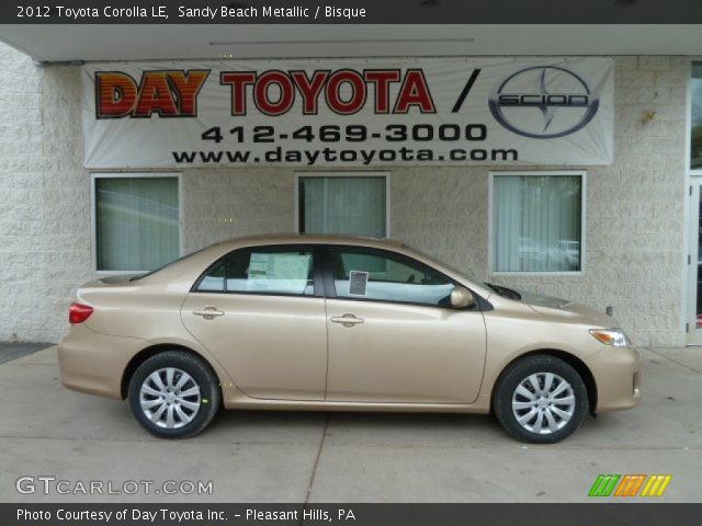 2012 Toyota Corolla LE in Sandy Beach Metallic