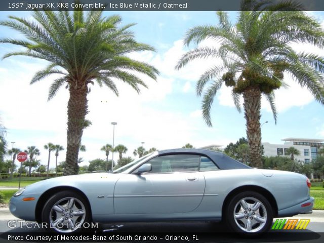 1997 Jaguar XK XK8 Convertible in Ice Blue Metallic