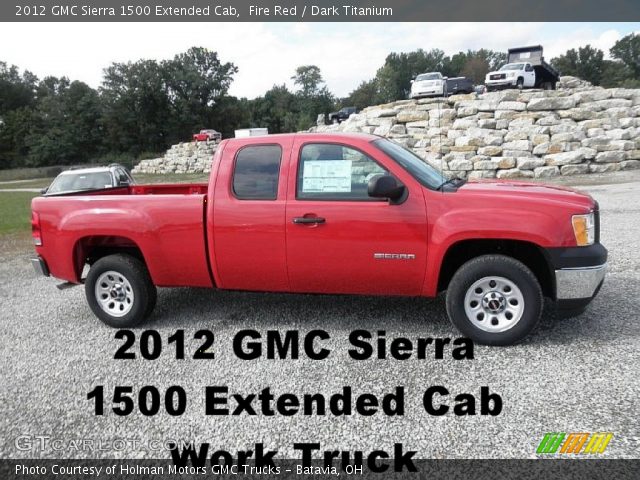2012 GMC Sierra 1500 Extended Cab in Fire Red