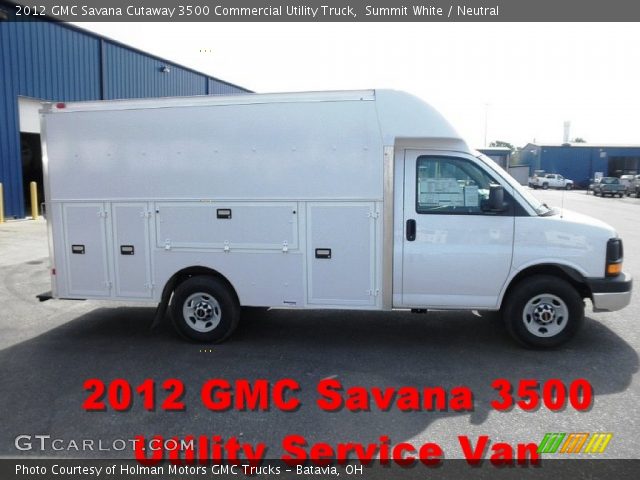 2012 GMC Savana Cutaway 3500 Commercial Utility Truck in Summit White
