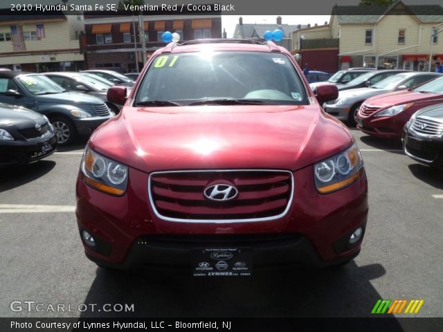2010 Hyundai Santa Fe SE in Venetian Red