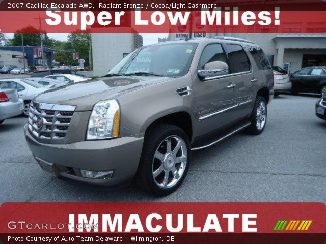 2007 Cadillac Escalade AWD in Radiant Bronze