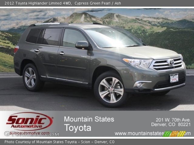 2012 Toyota Highlander Limited 4WD in Cypress Green Pearl