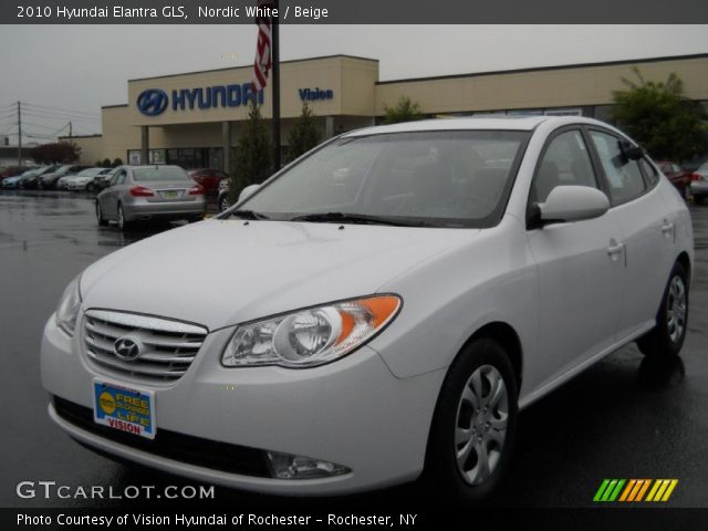 2010 Hyundai Elantra GLS in Nordic White