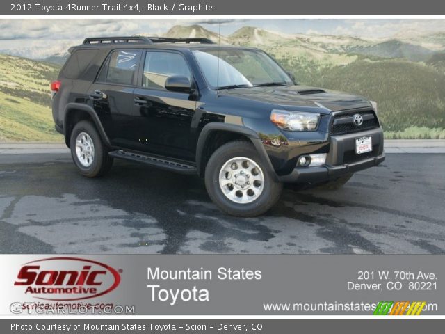 2012 Toyota 4Runner Trail 4x4 in Black