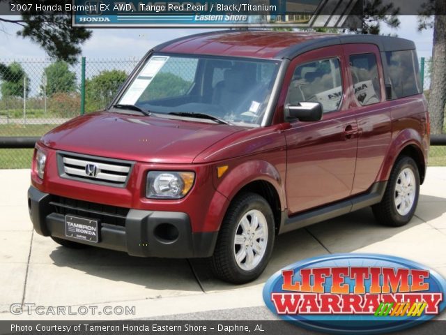 2007 Honda Element EX AWD in Tango Red Pearl