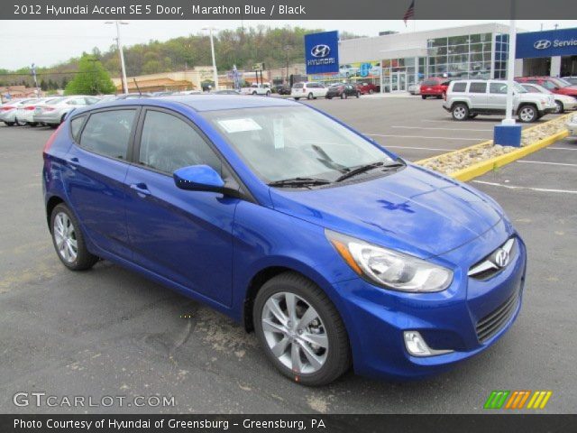 2012 Hyundai Accent SE 5 Door in Marathon Blue