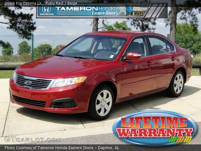 2009 Kia Optima LX in Ruby Red