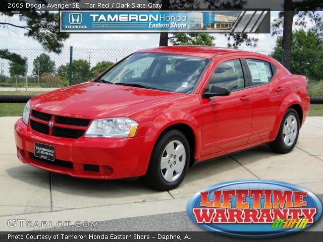 2009 Dodge Avenger SE in Tor Red