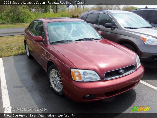 2003 Subaru Legacy L Sedan in Regatta Red Pearl