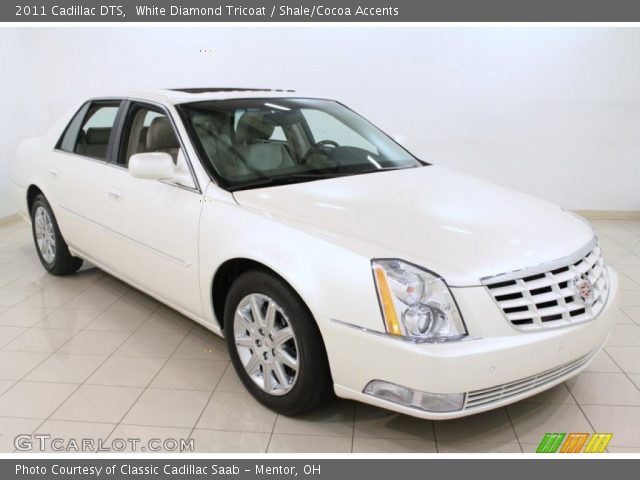 2011 Cadillac DTS  in White Diamond Tricoat