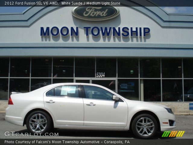 2012 Ford Fusion SEL V6 AWD in White Suede
