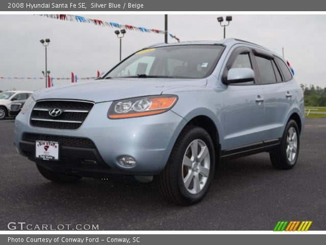 2008 Hyundai Santa Fe SE in Silver Blue