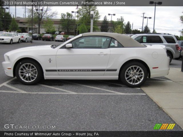 2013 Ford Mustang V6 Premium Convertible in Performance White