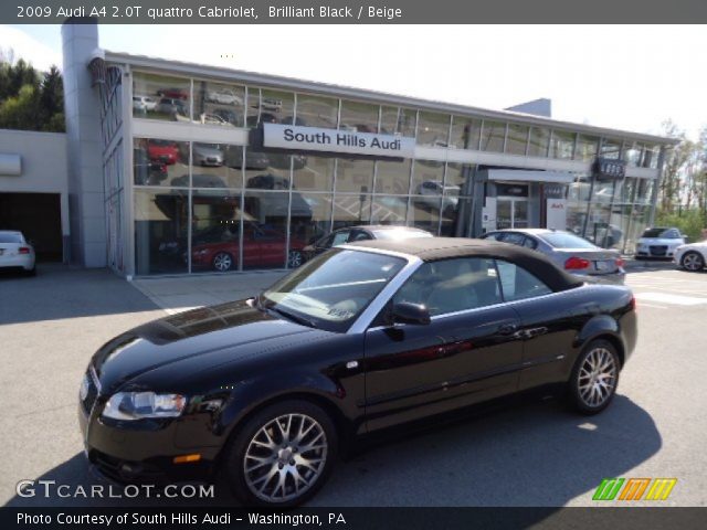 2009 Audi A4 2.0T quattro Cabriolet in Brilliant Black