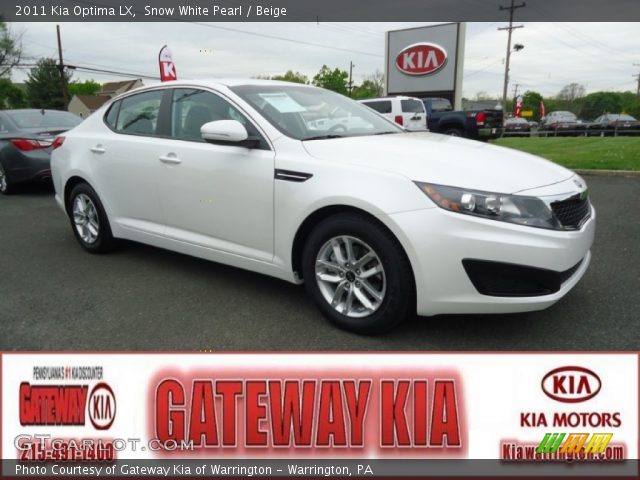 2011 Kia Optima LX in Snow White Pearl