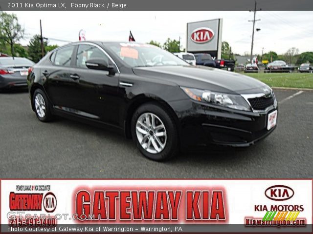 2011 Kia Optima LX in Ebony Black