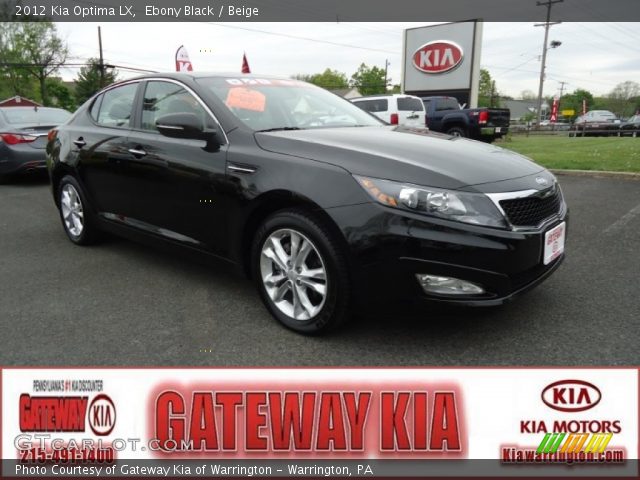 2012 Kia Optima LX in Ebony Black