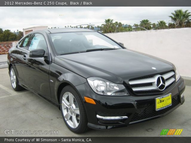 2012 Mercedes-Benz C 250 Coupe in Black