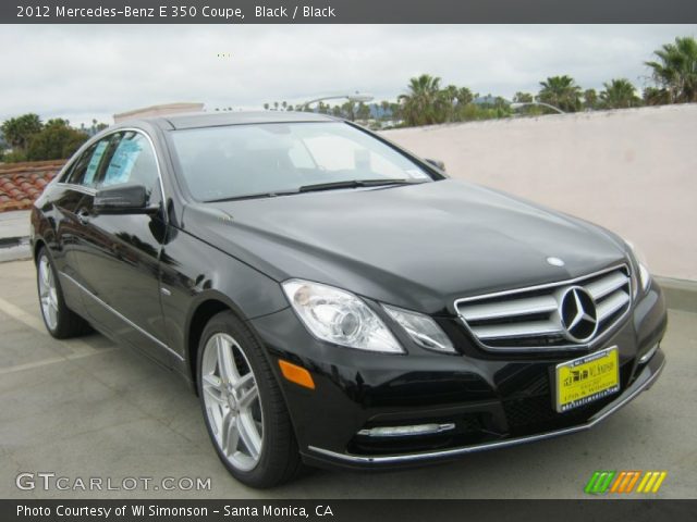 2012 Mercedes-Benz E 350 Coupe in Black