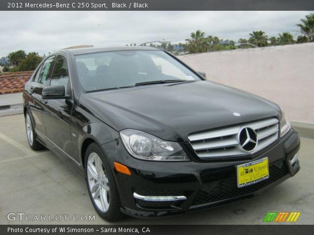 2012 Mercedes-Benz C 250 Sport in Black