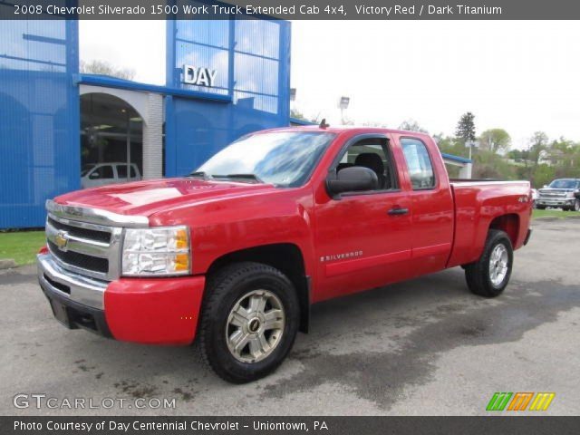 2008 Chevrolet Silverado 1500 Work Truck Extended Cab 4x4 in Victory Red