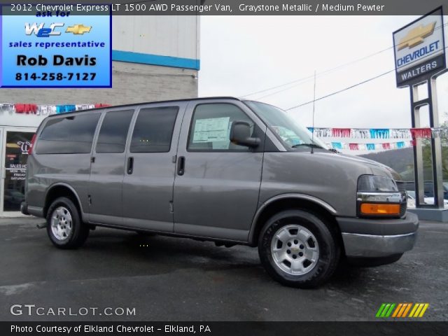 2012 Chevrolet Express LT 1500 AWD Passenger Van in Graystone Metallic