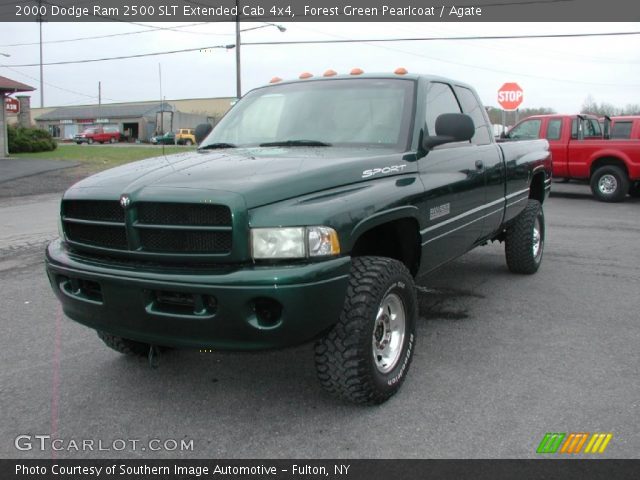 2000 Dodge Ram 2500 SLT Extended Cab 4x4 in Forest Green Pearlcoat