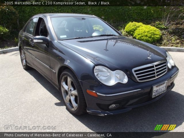 2005 Mercedes-Benz C 230 Kompressor Sedan in Black