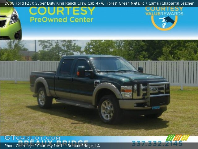 2008 Ford F250 Super Duty King Ranch Crew Cab 4x4 in Forest Green Metallic
