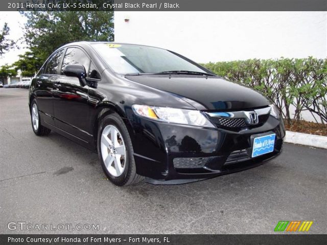2011 Honda Civic LX-S Sedan in Crystal Black Pearl