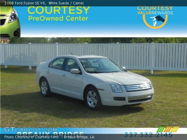 2008 Ford Fusion SE V6 in White Suede