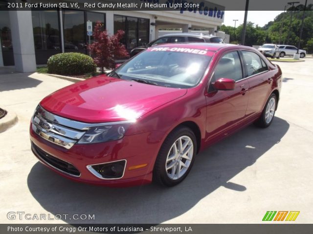 2011 Ford Fusion SEL V6 in Red Candy Metallic