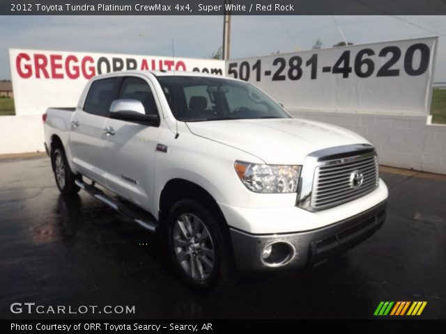 2012 Toyota Tundra Platinum CrewMax 4x4 in Super White