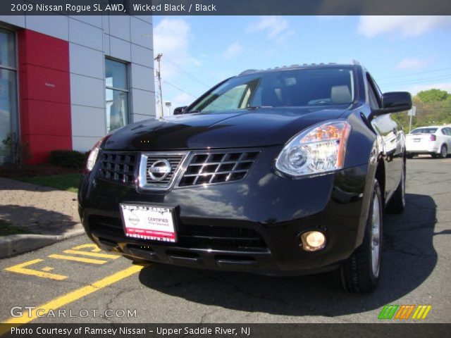 2009 Nissan Rogue SL AWD in Wicked Black