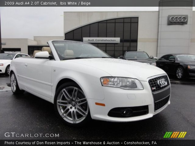 2009 Audi A4 2.0T Cabriolet in Ibis White