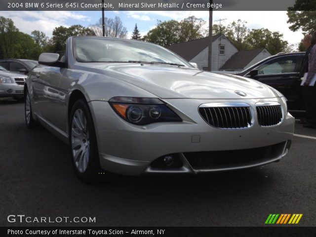 2004 BMW 6 Series 645i Convertible in Mineral Silver Metallic