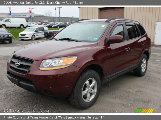 2008 Hyundai Santa Fe GLS in Dark Cherry Red