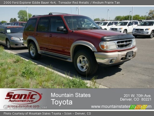 2000 Ford Explorer Eddie Bauer 4x4 in Toreador Red Metallic