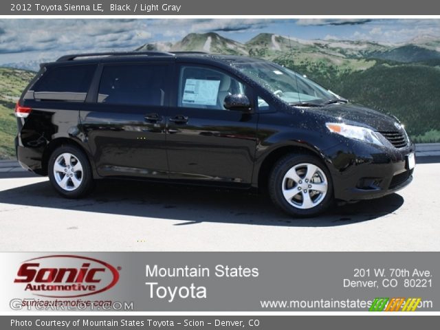 2012 Toyota Sienna LE in Black