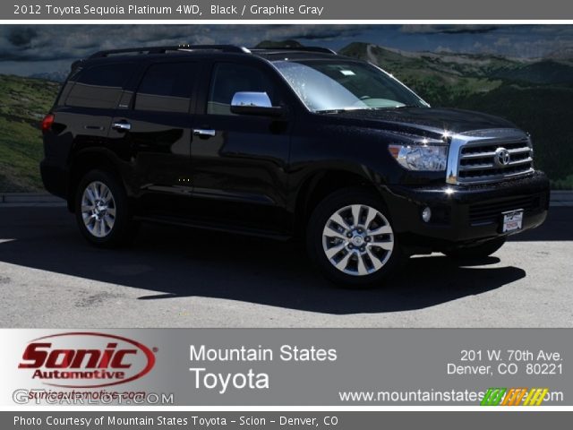 2012 Toyota Sequoia Platinum 4WD in Black
