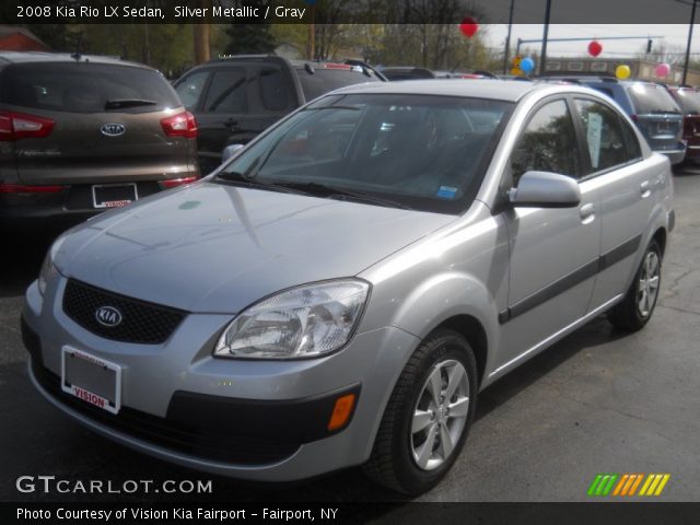 2008 Kia Rio LX Sedan in Silver Metallic