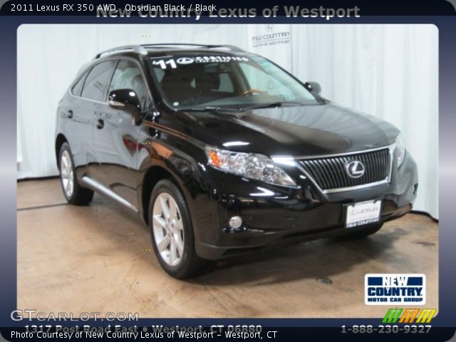 2011 Lexus RX 350 AWD in Obsidian Black