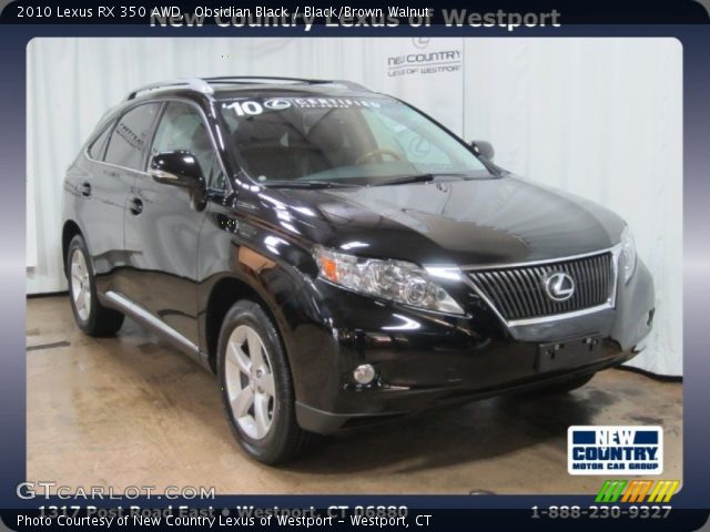 2010 Lexus RX 350 AWD in Obsidian Black