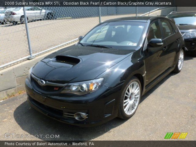 2008 Subaru Impreza WRX STi in Obsidian Black Pearl