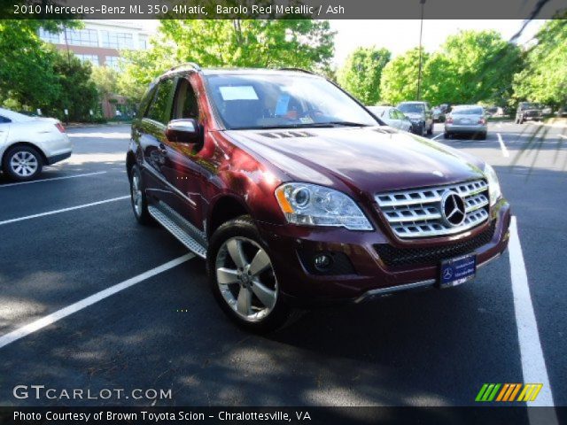2010 Mercedes-Benz ML 350 4Matic in Barolo Red Metallic