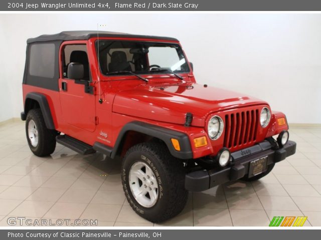2004 Jeep Wrangler Unlimited 4x4 in Flame Red