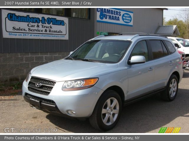 2007 Hyundai Santa Fe SE 4WD in Silver Blue