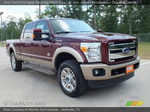 2012 Ford F250 Super Duty King Ranch Crew Cab 4x4 in Autumn Red Metallic
