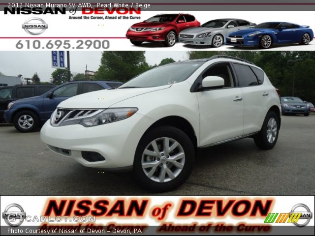 2012 Nissan Murano SV AWD in Pearl White